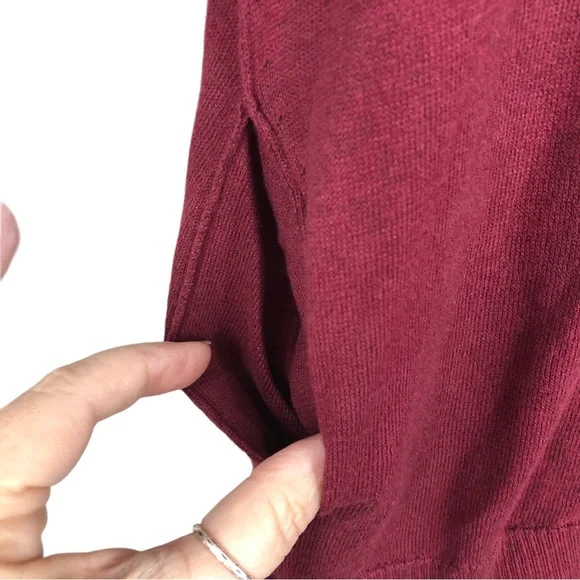 LOGO Lori Goldstein Cashmere Blend Tunic Top w/Lace Hem, Super Soft SZ M - Picture 5 of 8